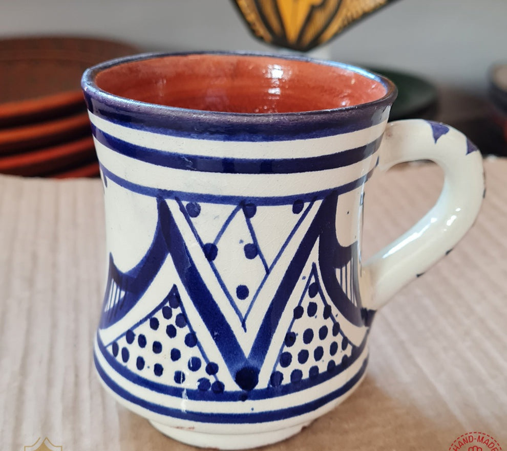 Vintage Moroccan Fassi Ceramics Mugs – Lot 2 Mugs