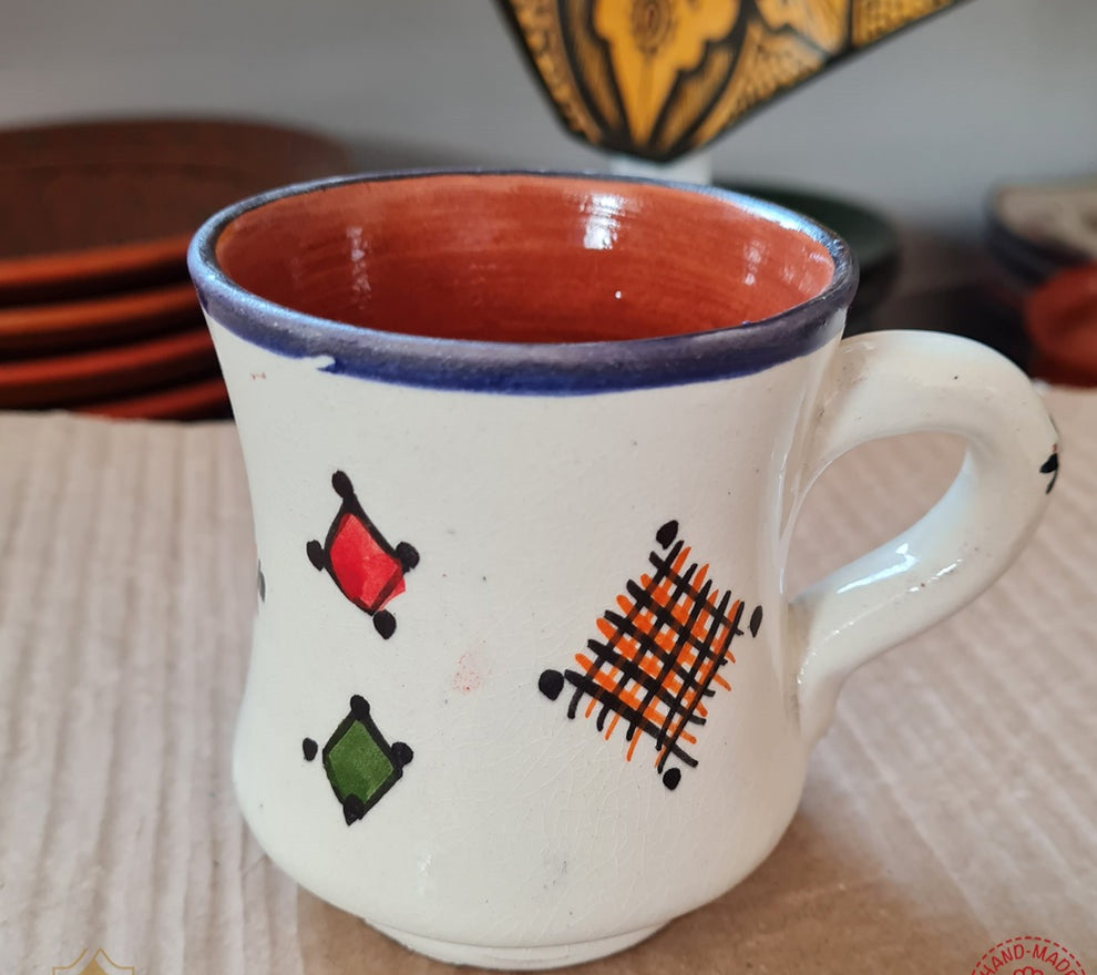 Vintage Moroccan Fassi Ceramics Mugs – Lot 2 Mugs