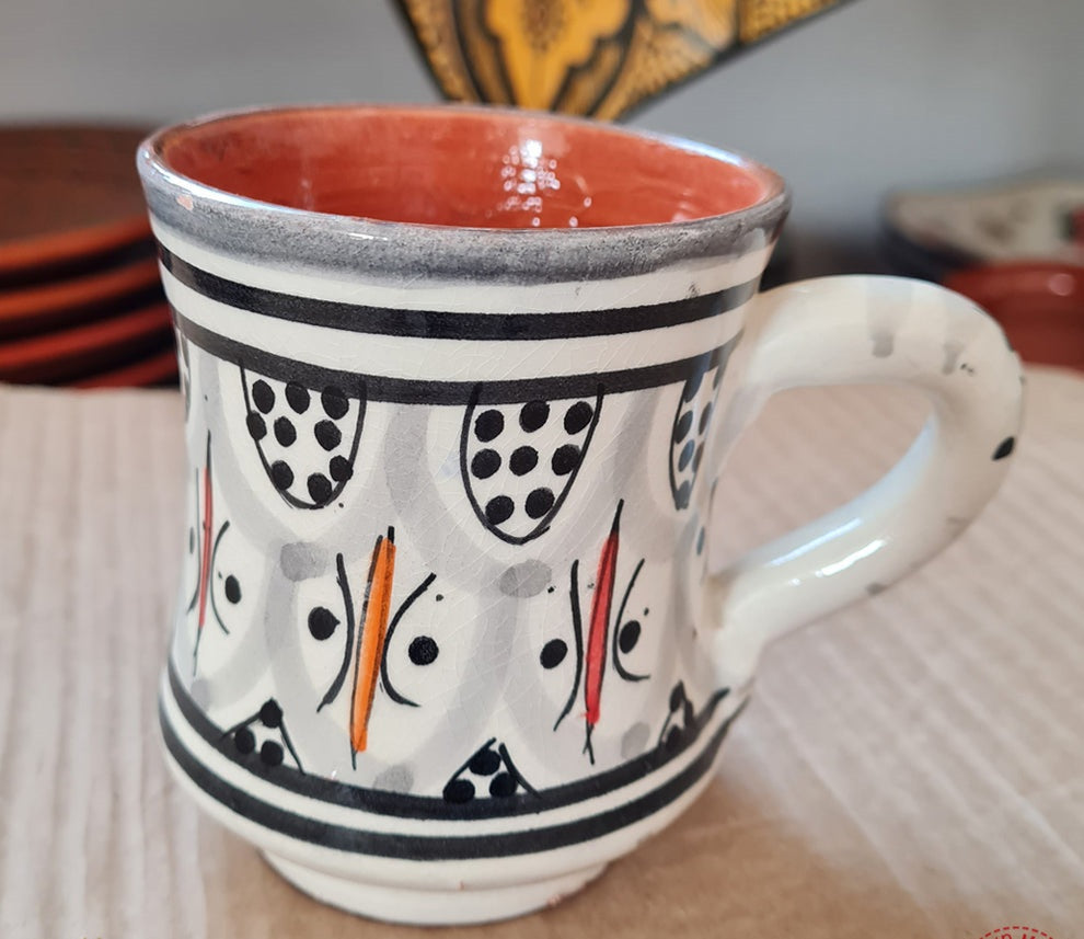 Vintage Moroccan Fassi Ceramics Mugs – Lot 2 Mugs
